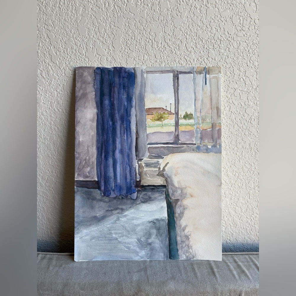 Blue and Gray Watercolor